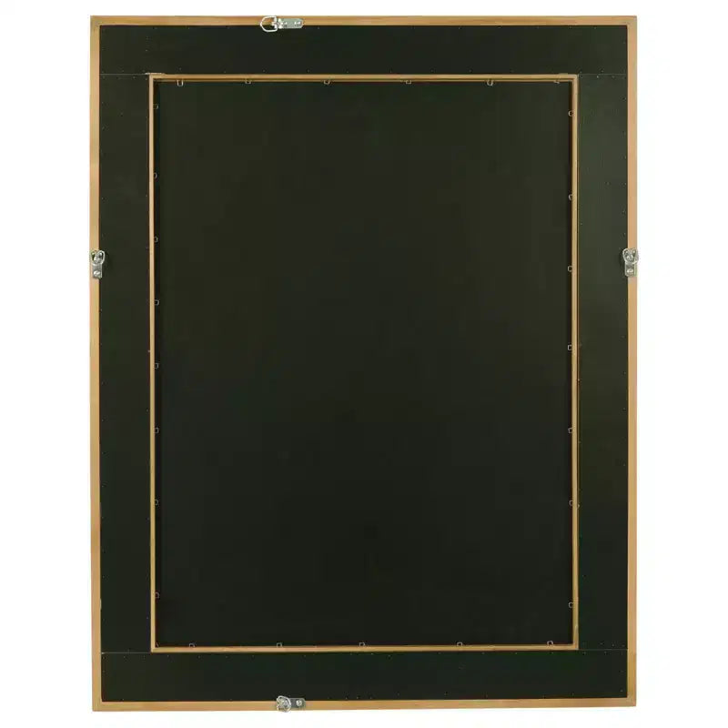 Miroir mural en rotin brun clair, rectangulaire, 27" x 34", 1 pièce