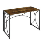 Breighton Home Nova Folding Desk in Barnwood/Black
