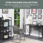 Bureau pliable Bois grange et noir, une personne, style pliable