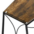 Bureau pliable Bois grange et noir, une personne, style pliable