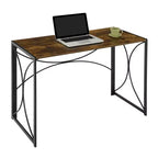 Bureau pliable Bois grange et noir, une personne, style pliable