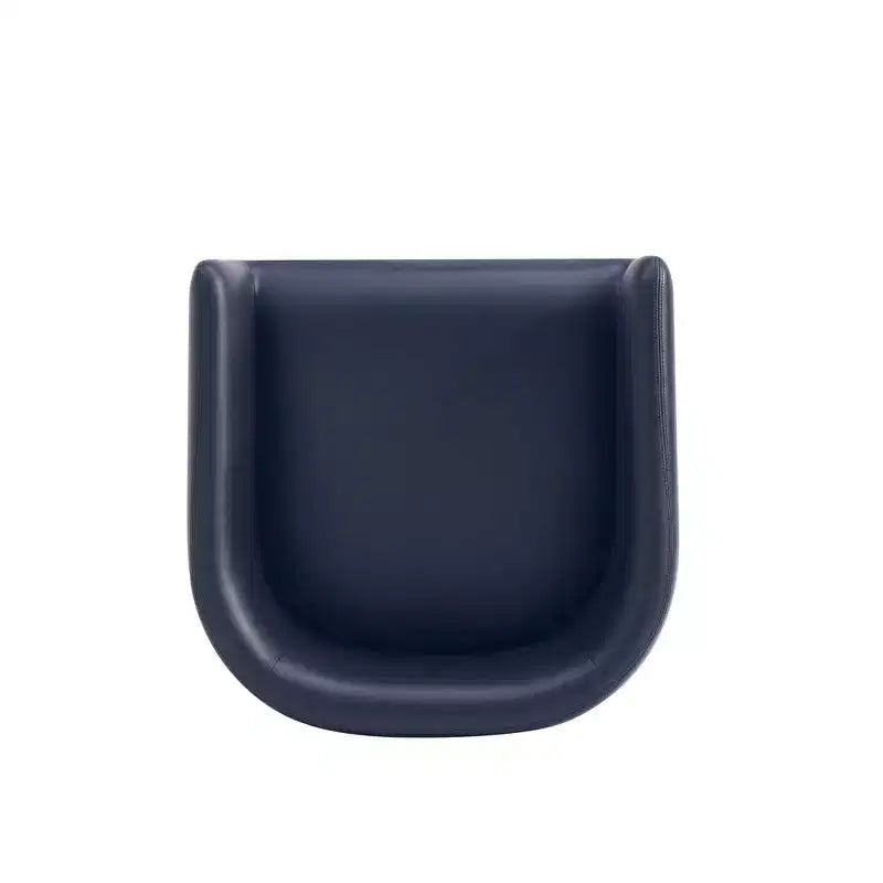 Tabouret de bar bas noir et or en similicuir avec accoudoirs, lot de 2