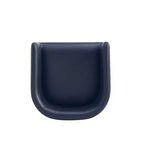 Tabouret de bar bas noir et or en similicuir avec accoudoirs, lot de 2