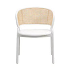 Chaise de salle à manger en velours avec cadre en acier, lot de 4 – Beige / Noir / Gris / Blanc