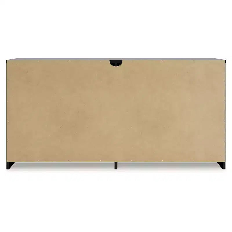 Commode noire à 6 tiroirs, 1 personne