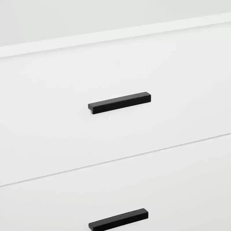 Armoire modulaire 4 portes pour 1 à 2 personnes : blanc / brun doré / gris rustique