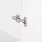 Armoire modulaire 4 portes pour 1 à 2 personnes : blanc / brun doré / gris rustique