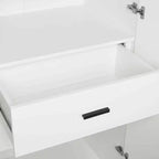 Armoire modulaire 4 portes pour 1 à 2 personnes : blanc / brun doré / gris rustique