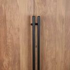 Armoire modulaire 4 portes pour 1 à 2 personnes : blanc / brun doré / gris rustique