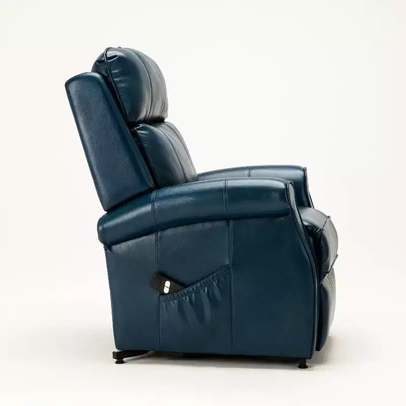 Fauteuil inclinable électrique marron/rouge, une place