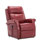 Fauteuil inclinable électrique marron/rouge, une place