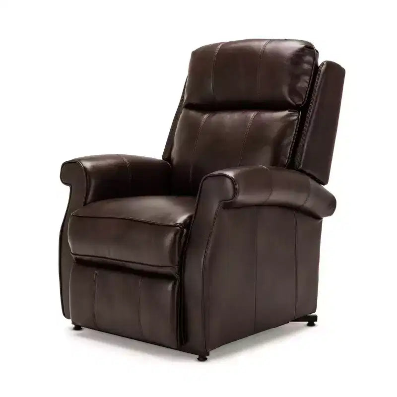 Fauteuil inclinable électrique marron/rouge, une place
