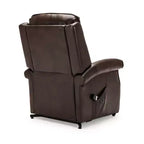Fauteuil inclinable électrique marron/rouge, une place