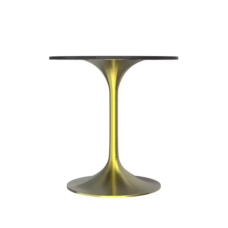 Table à manger ronde noire/grise/blanche, plateau en pierre frittée, 4 places