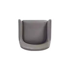 Fauteuil de salle à manger en similicuir crème / gris / gris clair, style moderne, lot de 2