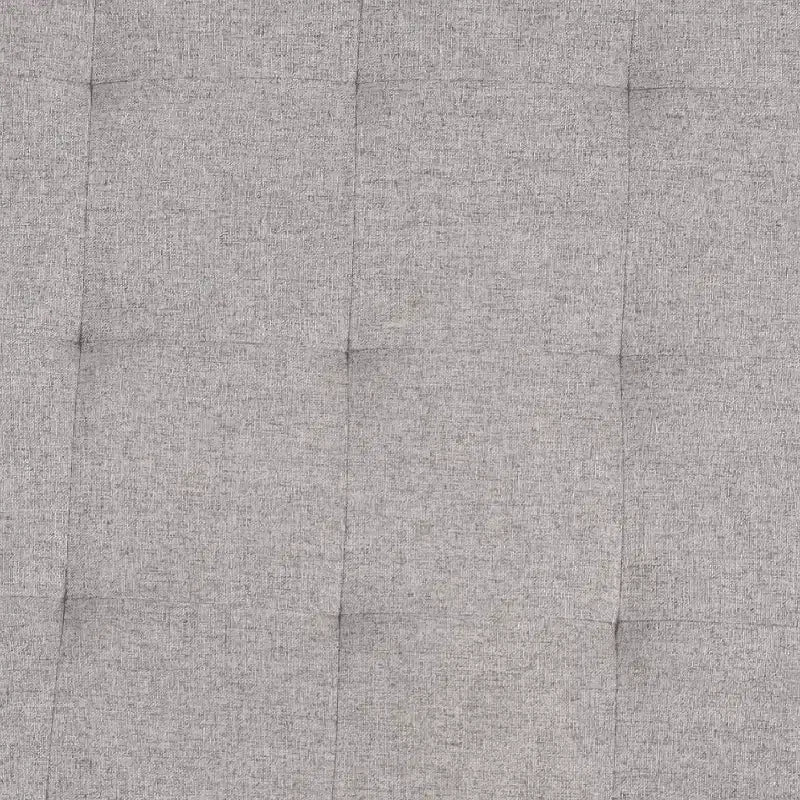 Pouf rond touffeté beige/gris, une place