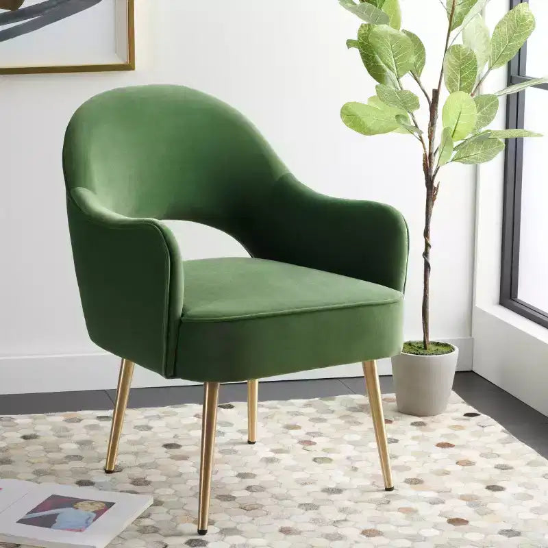 Fauteuil d'appoint en velours, une place – Noir / Vert / Bleu clair / Rose clair