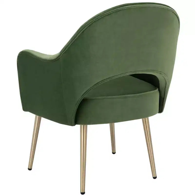Fauteuil d'appoint en velours, une place – Noir / Vert / Bleu clair / Rose clair