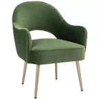 Fauteuil d'appoint en velours, une place – Noir / Vert / Bleu clair / Rose clair