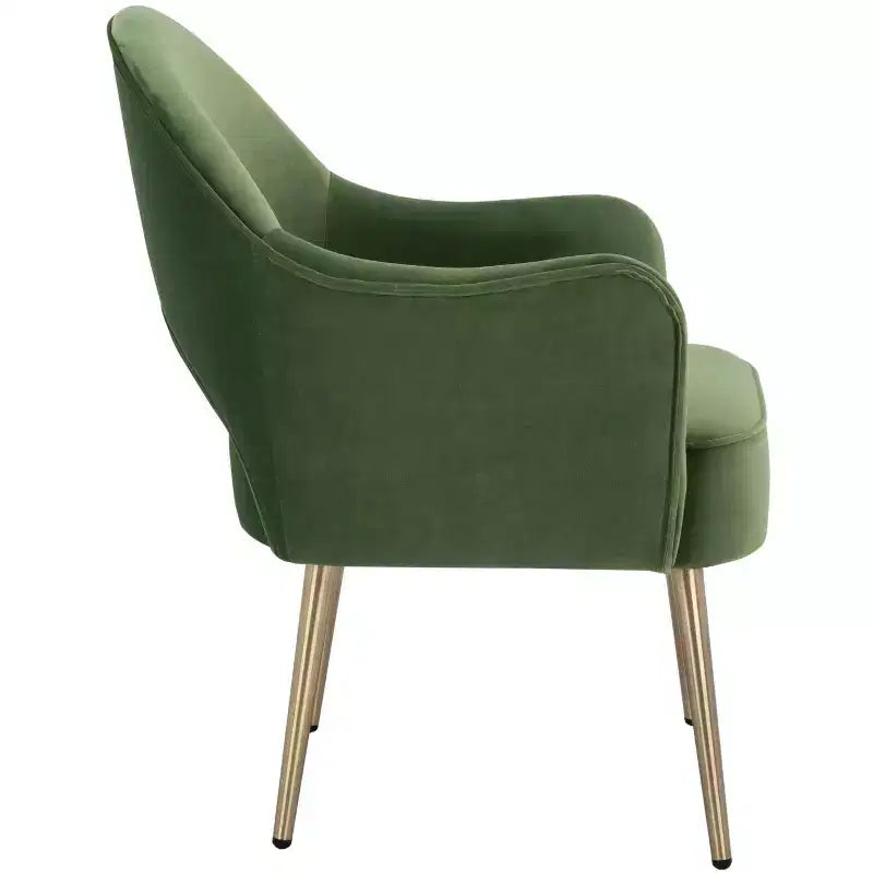 Fauteuil d'appoint en velours, une place – Noir / Vert / Bleu clair / Rose clair
