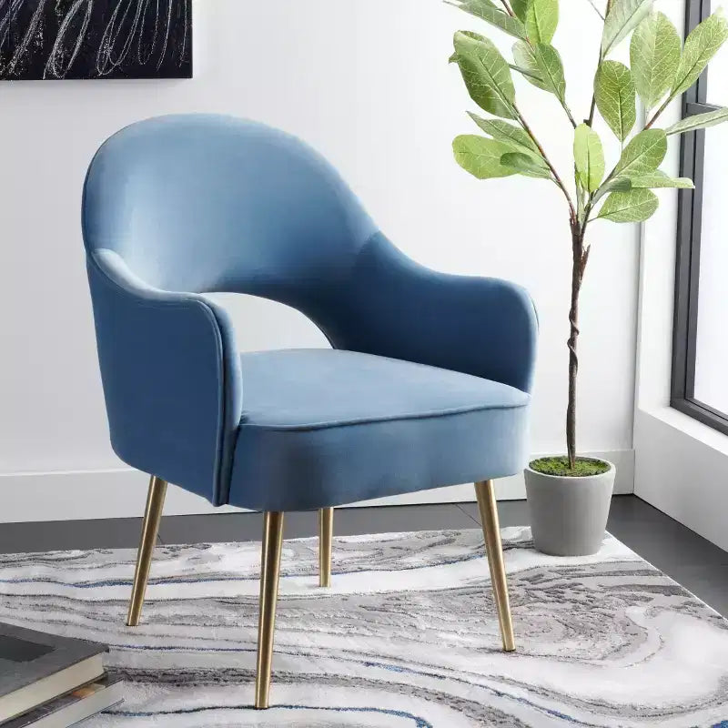 Fauteuil d'appoint en velours, une place – Noir / Vert / Bleu clair / Rose clair