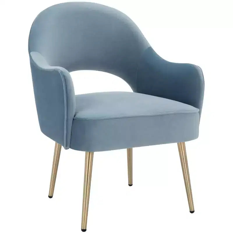 Fauteuil d'appoint en velours, une place – Noir / Vert / Bleu clair / Rose clair