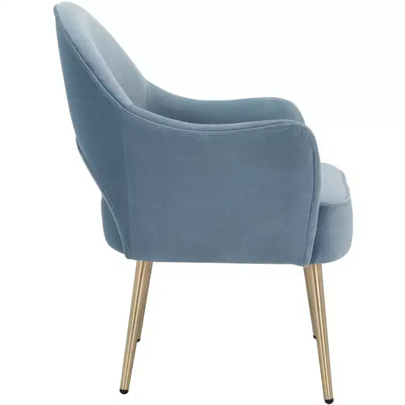 Fauteuil d'appoint en velours, une place – Noir / Vert / Bleu clair / Rose clair