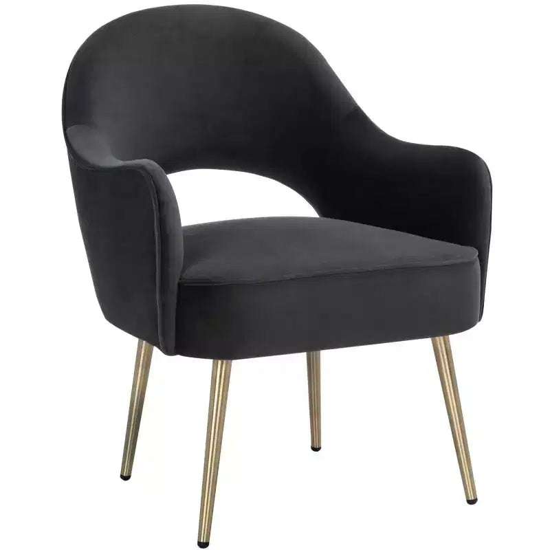 Fauteuil d'appoint en velours, une place – Noir / Vert / Bleu clair / Rose clair
