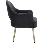 Fauteuil d'appoint en velours, une place – Noir / Vert / Bleu clair / Rose clair
