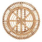 Pouf rond, brun miel, 1 place