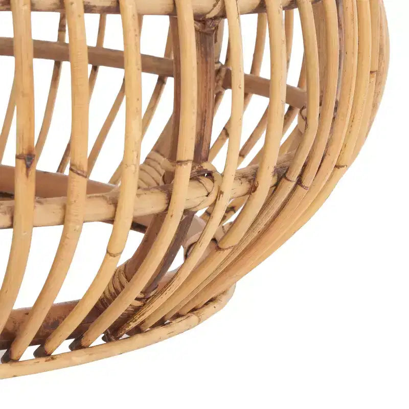 Pouf rond, brun miel, 1 place