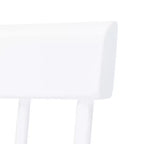 Chaises de salle à manger sans accoudoirs à dossier à barreaux beiges/noires, lot de 2