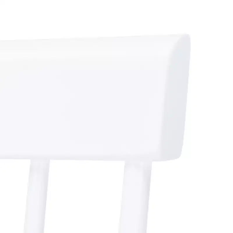Chaises de salle à manger sans accoudoirs à dossier à barreaux beiges/noires, lot de 2