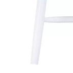 Chaises de salle à manger sans accoudoirs à dossier à barreaux beiges/noires, lot de 2