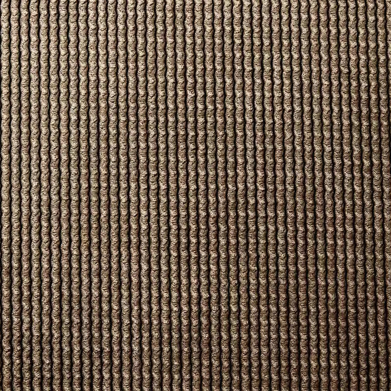 Fauteuil rembourré à structure en bois, Marron / Crème, Siège unique