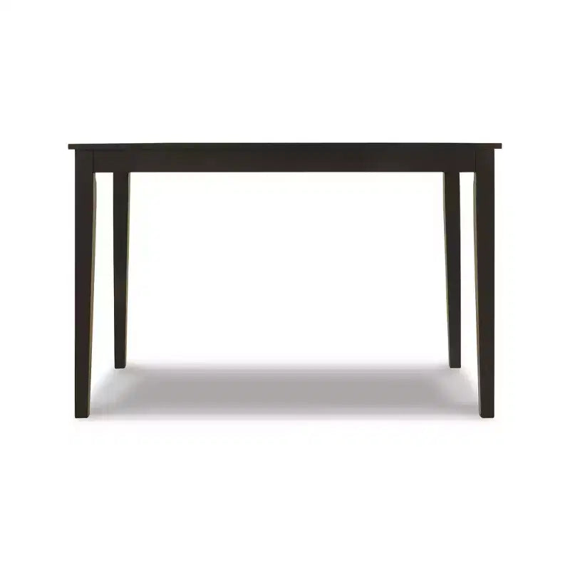Table à manger rectangulaire marron foncé, 4 places, style contemporain