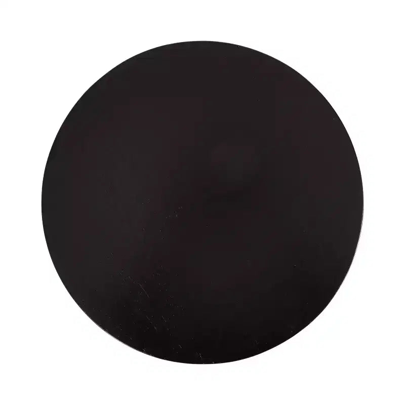Table d'appoint ronde, noir/noyer, style milieu de siècle