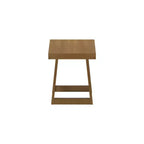 Table d'appoint carrée en bois massif, finition brossée, 4 couleurs — 50,8 cm x 50,8 cm x 61 cm