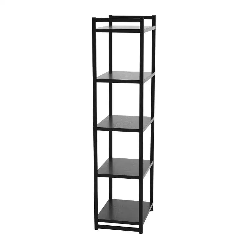 Étagère étroite blanche à 5 tablettes, assemblage par 1 personne