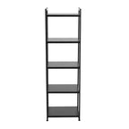 Étagère étroite blanche à 5 tablettes, assemblage par 1 personne