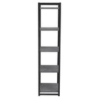 Étagère étroite blanche à 5 tablettes, assemblage par 1 personne