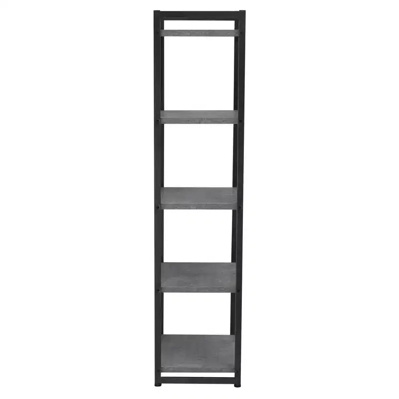 Étagère étroite blanche à 5 tablettes, assemblage par 1 personne