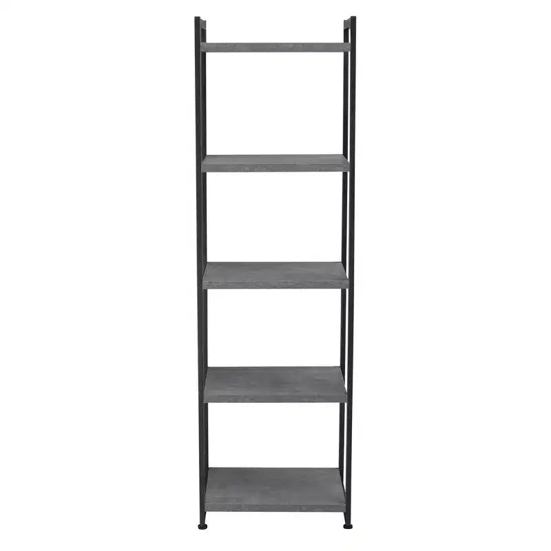 Étagère étroite blanche à 5 tablettes, assemblage par 1 personne