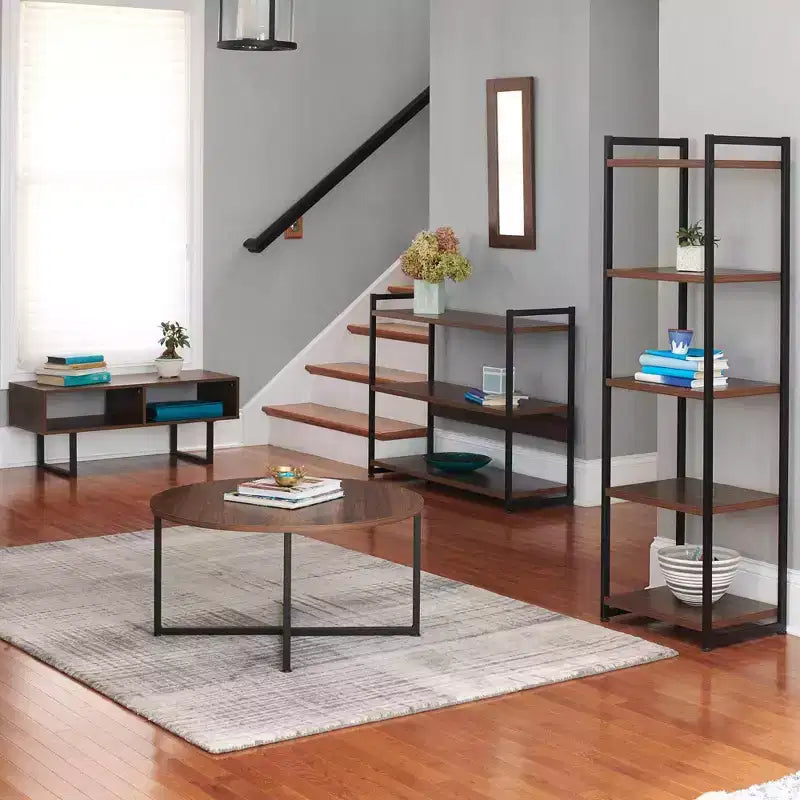 Étagère étroite blanche à 5 tablettes, assemblage par 1 personne