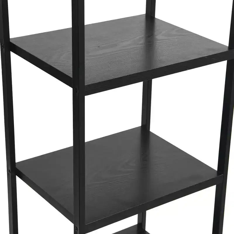 Étagère étroite blanche à 5 tablettes, assemblage par 1 personne