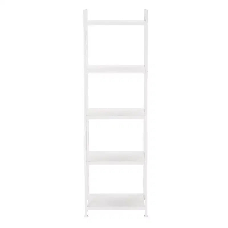 Étagère étroite blanche à 5 tablettes, assemblage par 1 personne