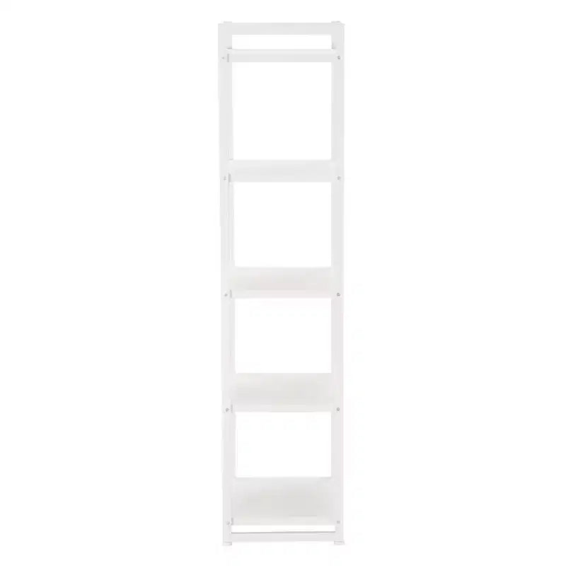 Étagère étroite blanche à 5 tablettes, assemblage par 1 personne