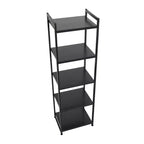 Étagère étroite blanche à 5 tablettes, assemblage par 1 personne