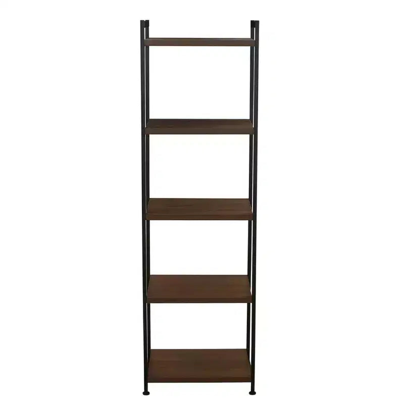 Étagère étroite blanche à 5 tablettes, assemblage par 1 personne