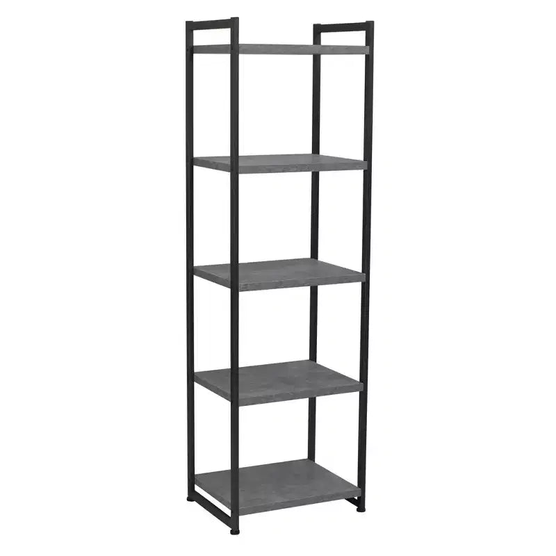 Étagère étroite blanche à 5 tablettes, assemblage par 1 personne